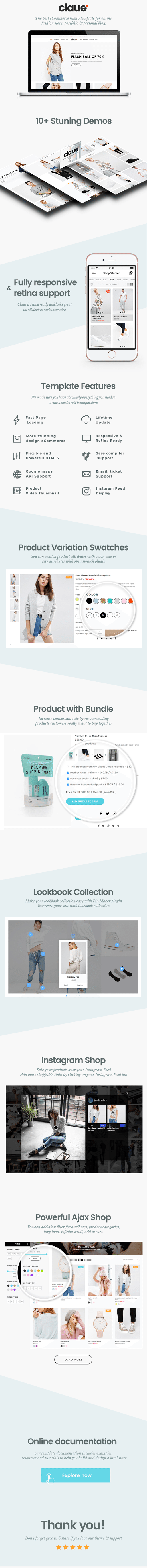 Claue - Clean, Minimal HTML5 Template - 1